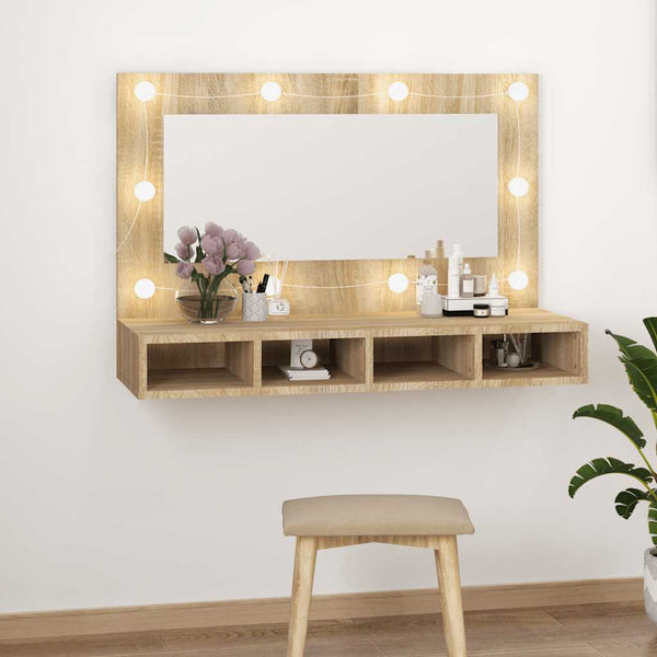 Peilikaappi Led-Valoilla 90X31,5X62 Cm
