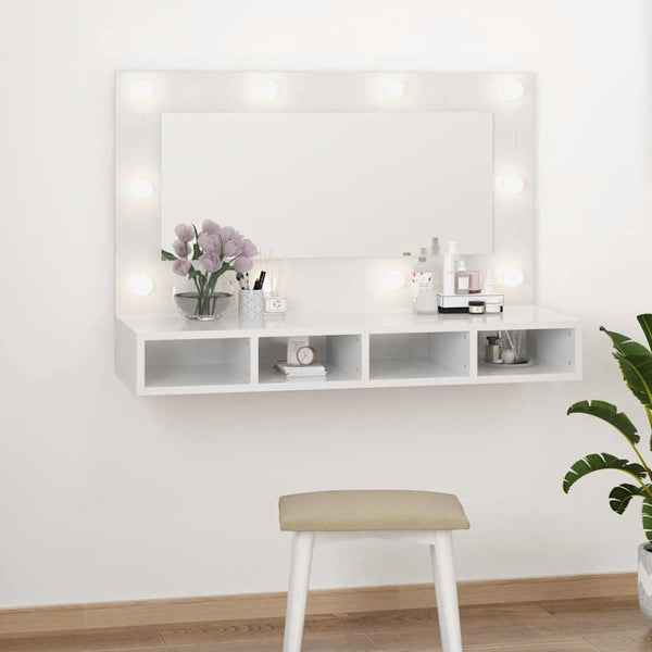 Peilikaappi Led-Valoilla 90X31,5X62 Cm