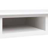 Työpöytä Valkoinen 108X45X76 Cm Täysi Keisaripuu