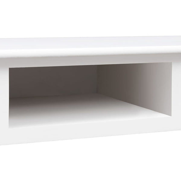 Työpöytä Valkoinen 108X45X76 Cm Täysi Keisaripuu
