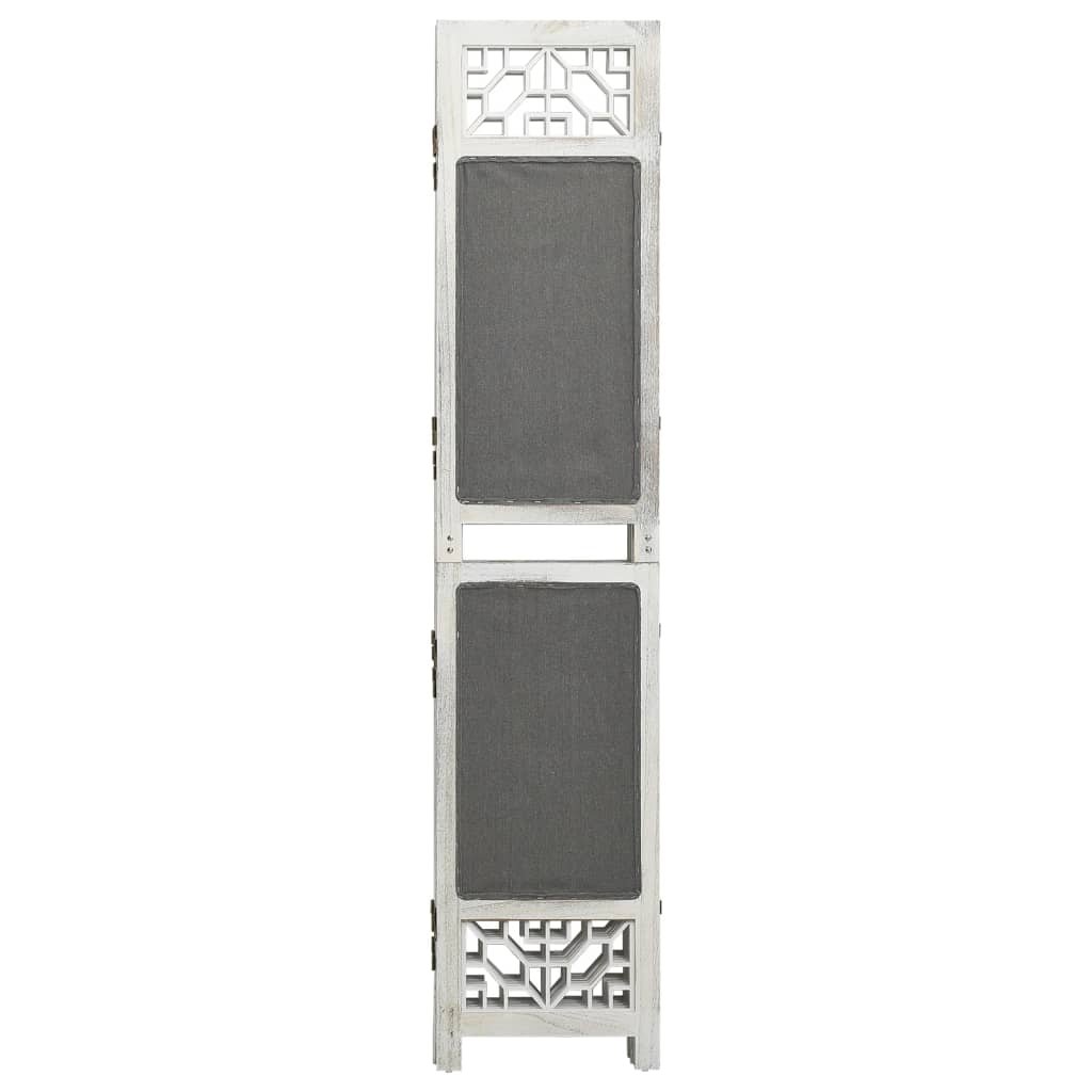 6-Paneelinen Tilanjakaja Harmaa Kangas