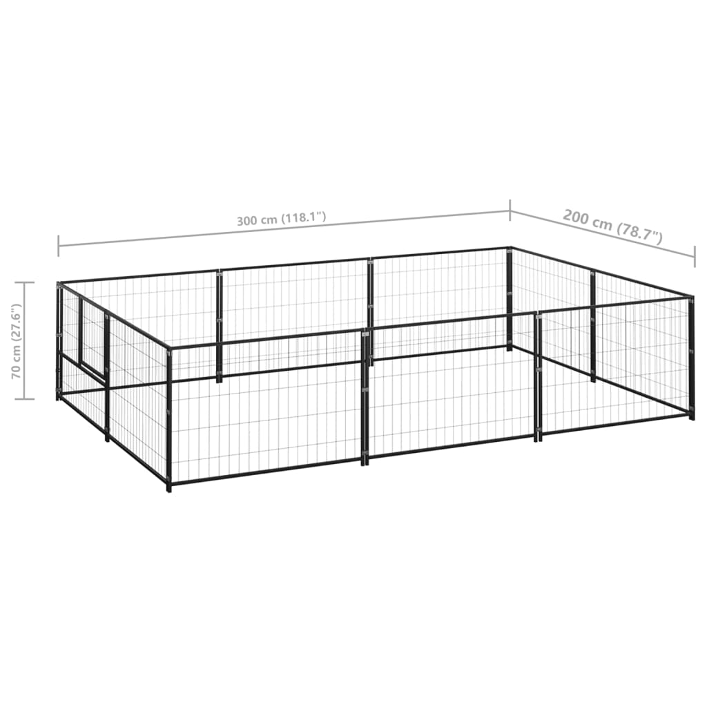 Koiranhäkki 6 M² Teräs