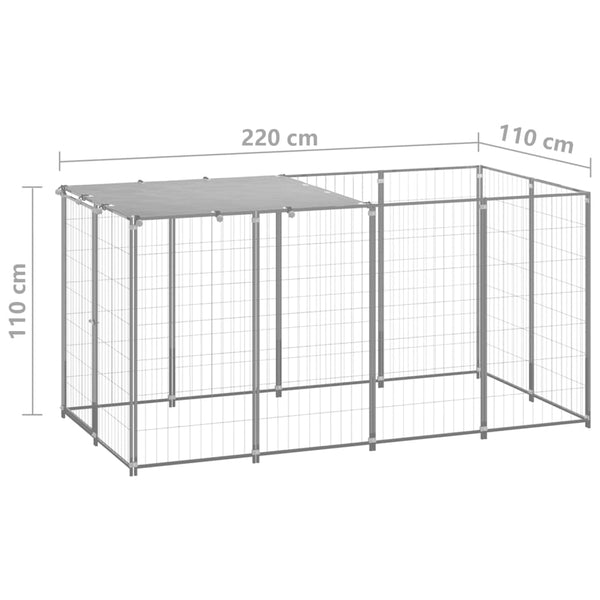 Koiranhäkki 2,42 M² Teräs