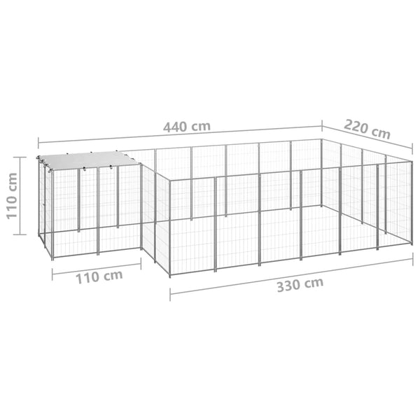 Koiranhäkki 8,47 M² Teräs