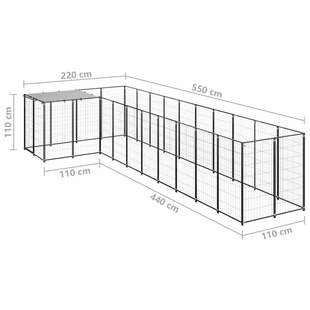 Koiranhäkki 7,26 M² Teräs