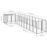 Koiranhäkki 7,26 M² Teräs