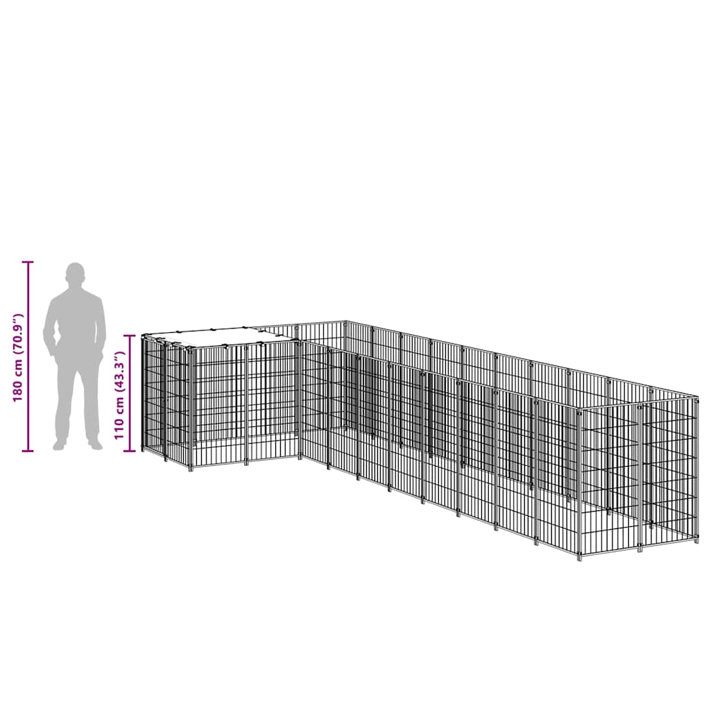 Koiranhäkki 7,26 M² Teräs