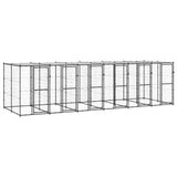 Koiran Ulkohäkki Galvanoitu Teräs 12,1 M²