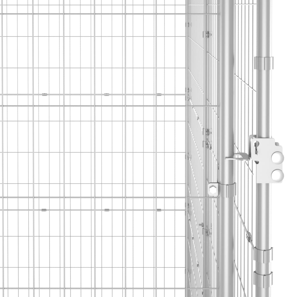 Koiran Ulkohäkki Galvanoitu Teräs 12,1 M²