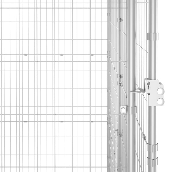 Koiran Ulkohäkki Galvanoitu Teräs 12,1 M²