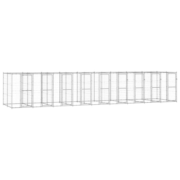 Koiran Ulkohäkki Galvanoitu Teräs 12,1 M²