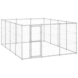 Koiran Ulkohäkki Galvanoitu Teräs 53,24 M²