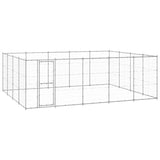 Koiran Ulkohäkki Galvanoitu Teräs 53,24 M²