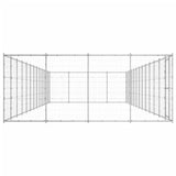 Koiran Ulkohäkki Galvanoitu Teräs 53,24 M²
