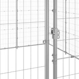 Koiran Ulkohäkki Galvanoitu Teräs 53,24 M²