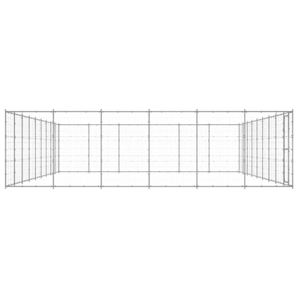 Koiran Ulkohäkki Galvanoitu Teräs 65,34 M²