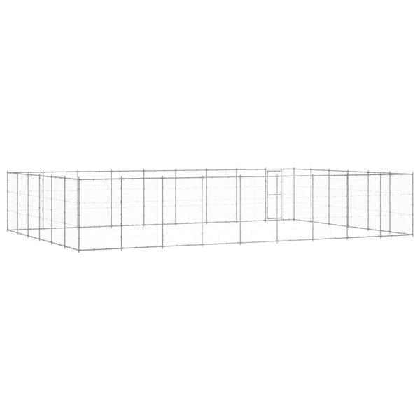 Koiran Ulkohäkki Galvanoitu Teräs 65,34 M²