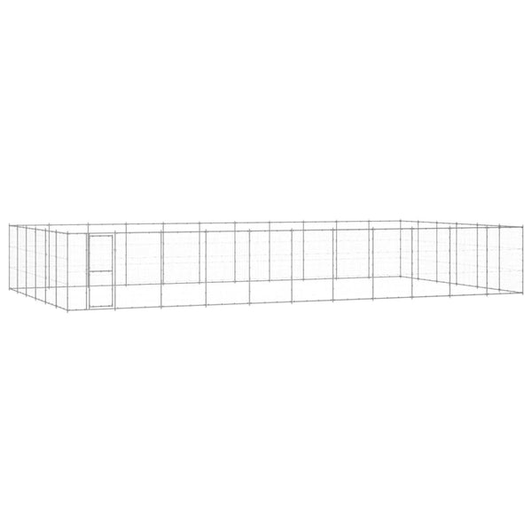Koiran Ulkohäkki Galvanoitu Teräs 65,34 M²