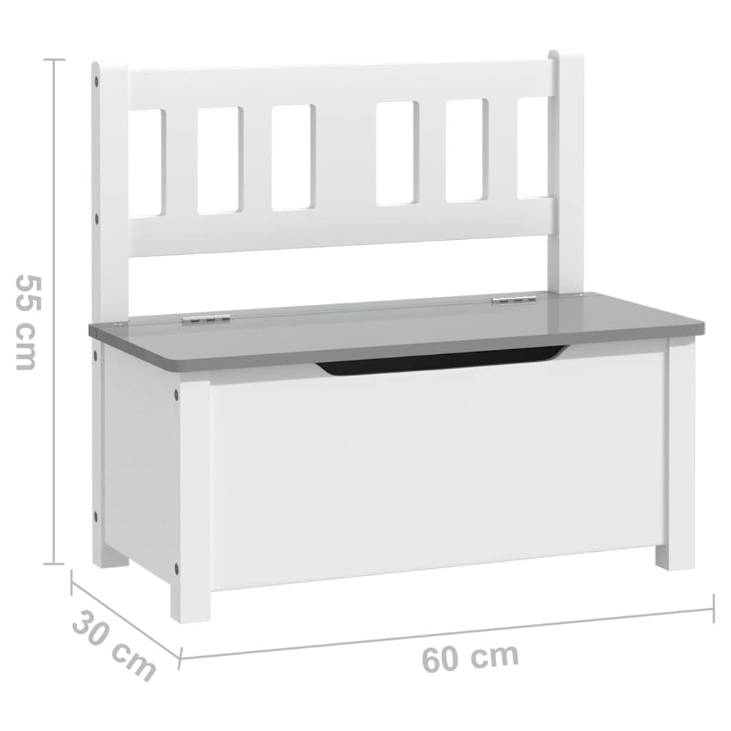 Lasten Säilytyspenkki 60X30X55 Cm Mdf