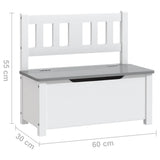 Lasten Säilytyspenkki 60X30X55 Cm Mdf