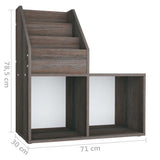 Lasten Lehtiteline Sonoma-Tammi 71X30X78,5 Cm Tekninen Puu