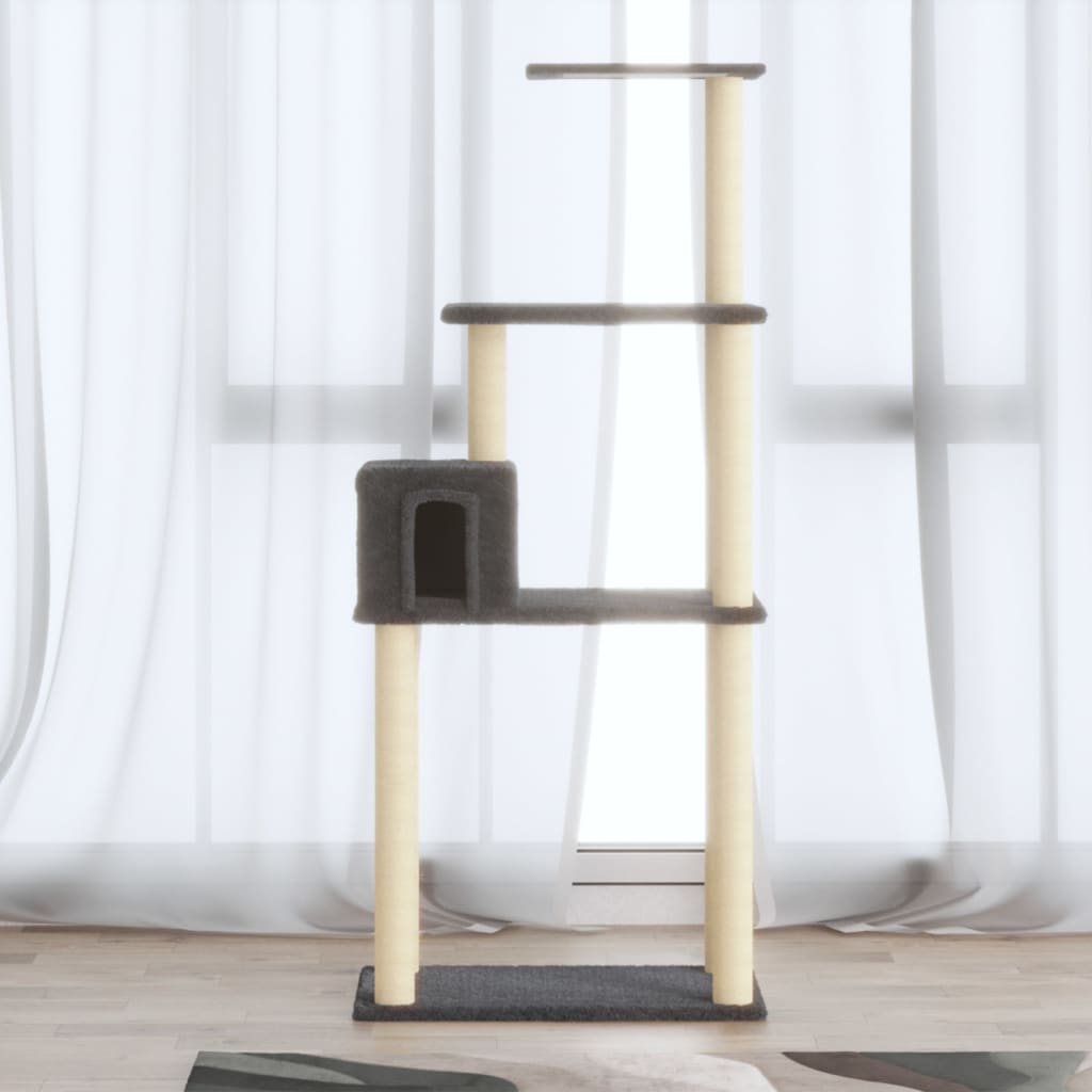 Kissan Kiipeilypuu Sisal- Raapimispylväillä 147 Cm