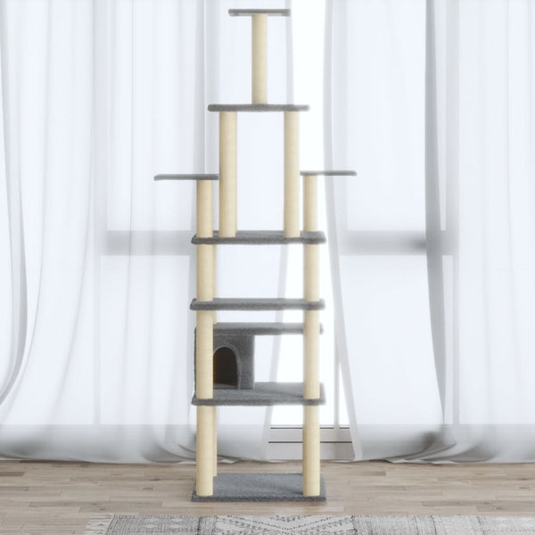 Kissan Kiipeilypuu Sisal- Raapimispylväillä 183Cm
