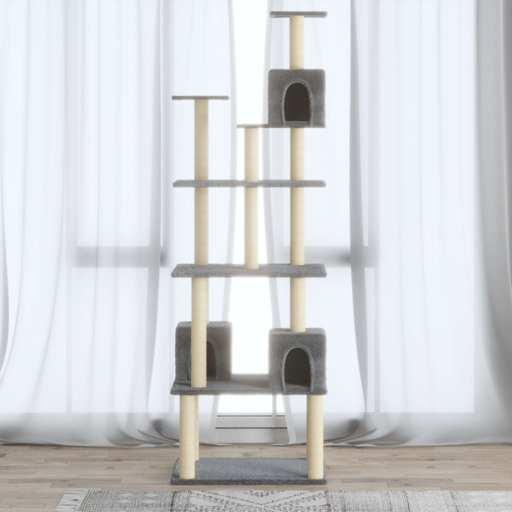 Kissan Kiipeilypuu Sisal- Raapimispylväillä 188 Cm