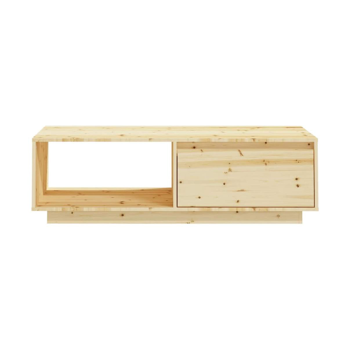 Sohvapöytä 110X50X33,5 Cm Täysi Kuusi