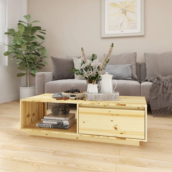 Sohvapöytä 110X50X33,5 Cm Täysi Kuusi