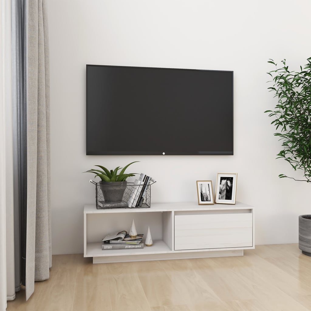 Tv-Taso 110X30X33,5 Cm Täysi Mänty