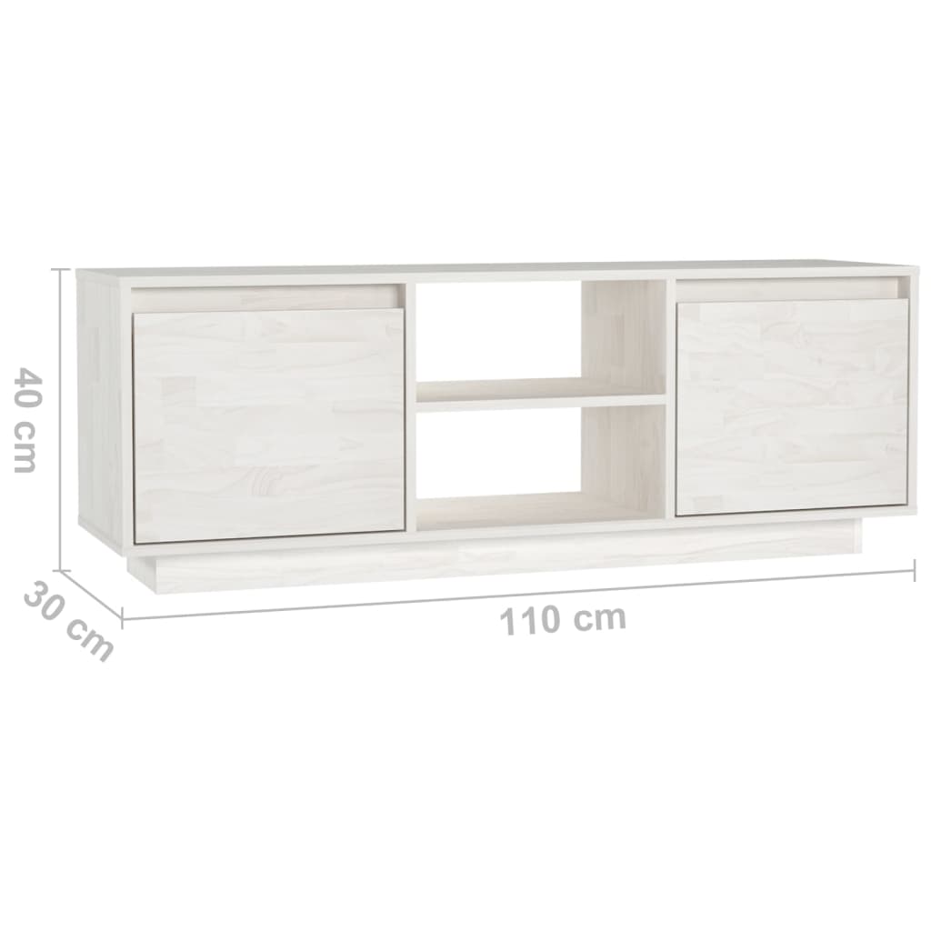 Tv-Taso 110X30X40 Cm Täysi Mänty