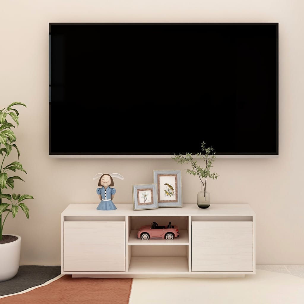 Tv-Taso 110X30X40 Cm Täysi Mänty