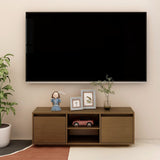 Tv-Taso 110X30X40 Cm Täysi Mänty
