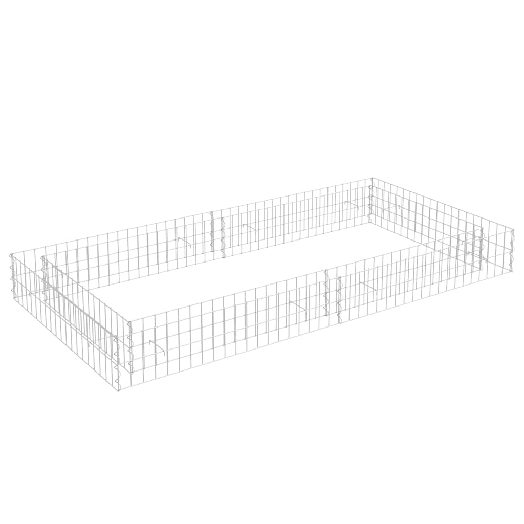Korotettu Kivikori/Kukkalaatikko Galvanoitu Teräs