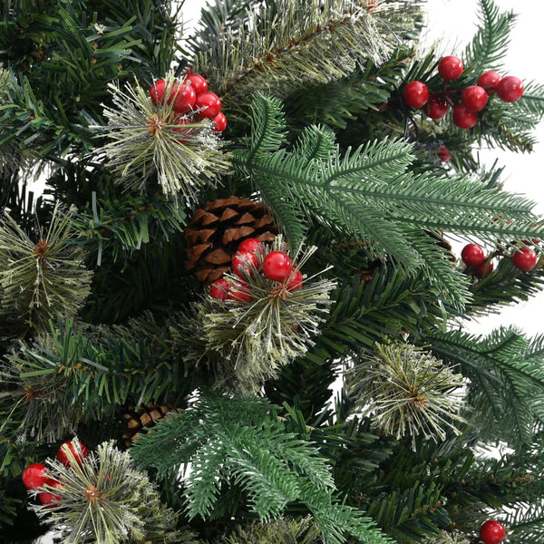 Tekojoulukuusi Kävyillä Vihreä 150 Cm Pvc Ja Pe