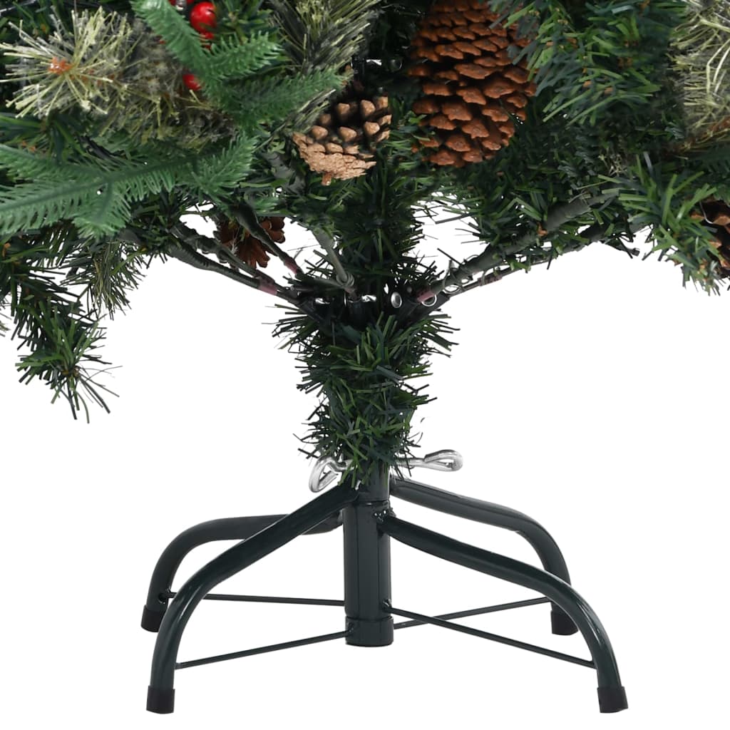 Tekojoulukuusi Kävyillä Vihreä 150 Cm Pvc Ja Pe