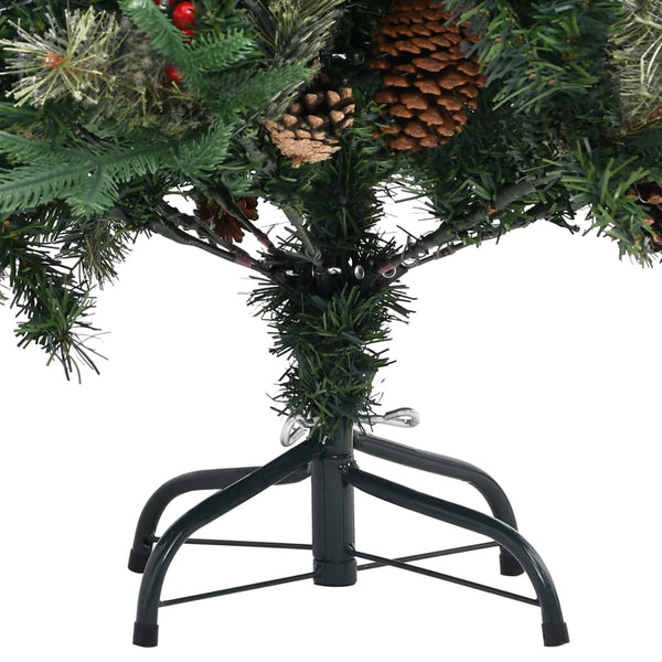 Tekojoulukuusi Kävyillä Vihreä 150 Cm Pvc Ja Pe