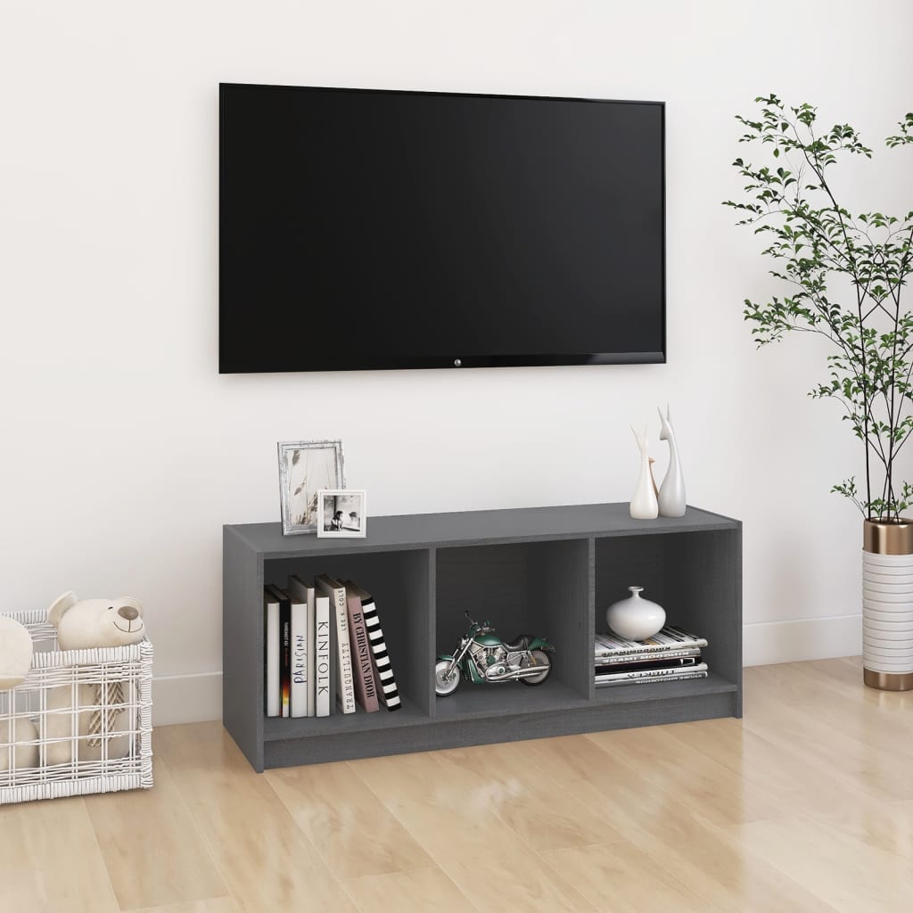Tv-Taso 104X33X41 Cm Täysi Mänty