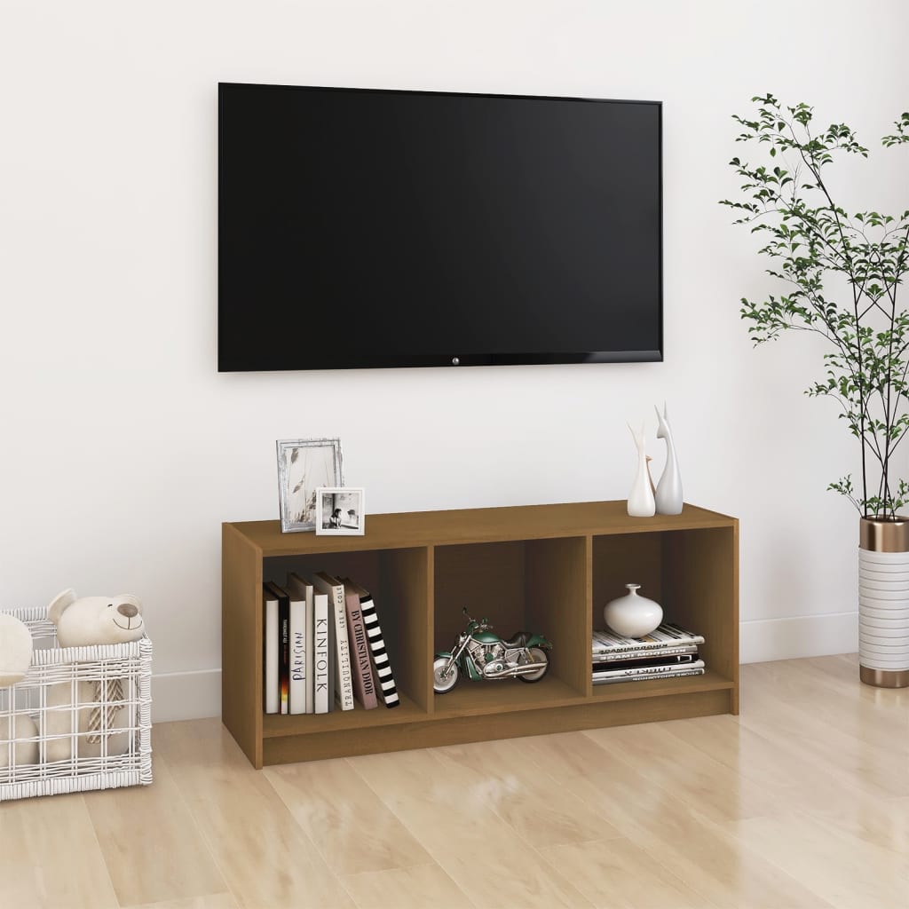 Tv-Taso 104X33X41 Cm Täysi Mänty