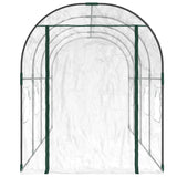 Kasvihuone Läpinäkyvä 160X400X190 Cm Pvc Ja Jauhemaalattu Teräs
