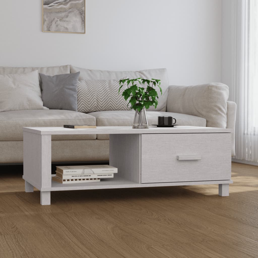 Sohvapöytä Hamar 100X55X35 Cm Täysi Mänty