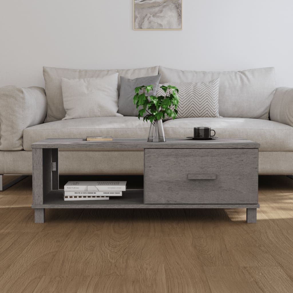 Sohvapöytä Hamar 100X55X35 Cm Täysi Mänty