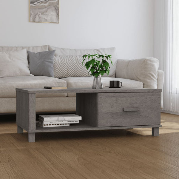 Sohvapöytä Hamar 100X55X35 Cm Täysi Mänty