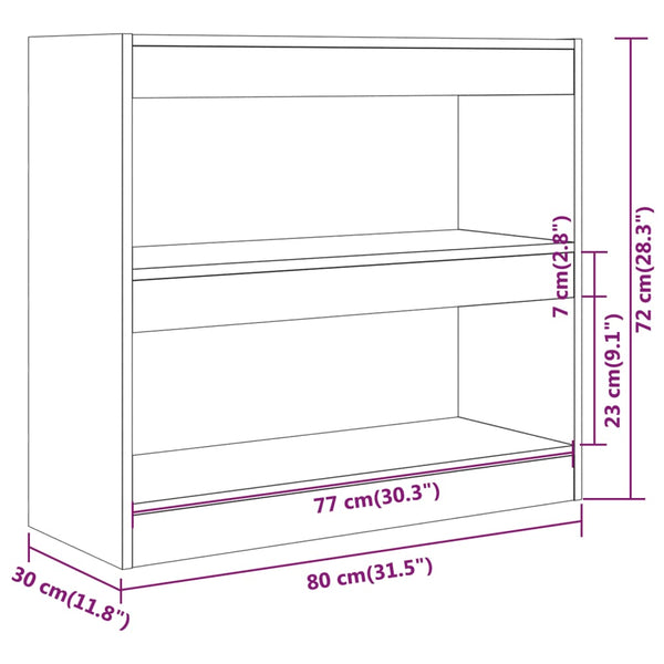 Kirjahylly/Tilanjakaja 80X30X72 Cm
