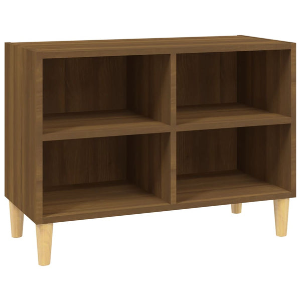 Tv-Taso Täyspuiset Jalat 69,5X30X50 Cm