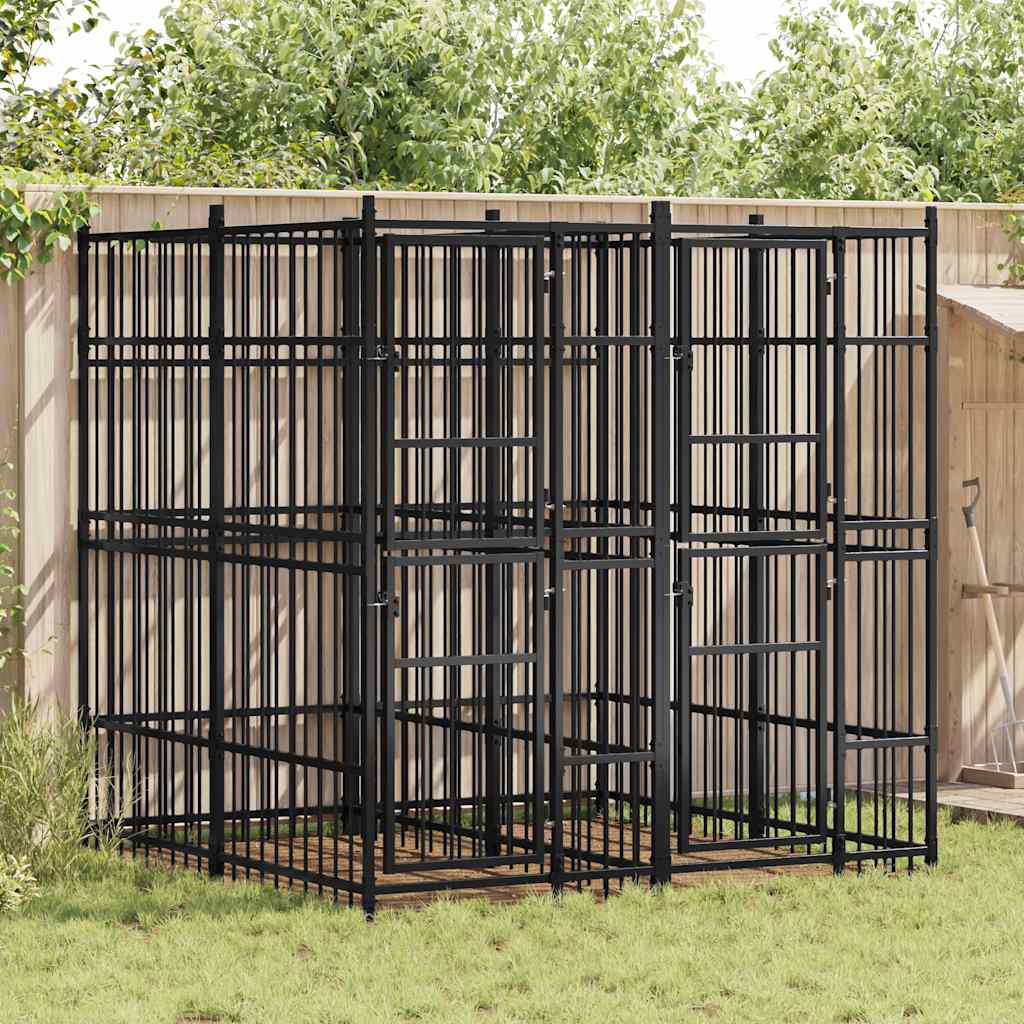 Koiran Ulkohäkki Teräs 16,59 M²