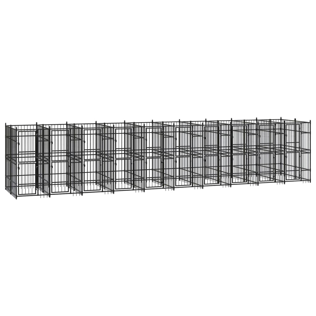 Koiran Ulkohäkki Teräs 16,59 M²