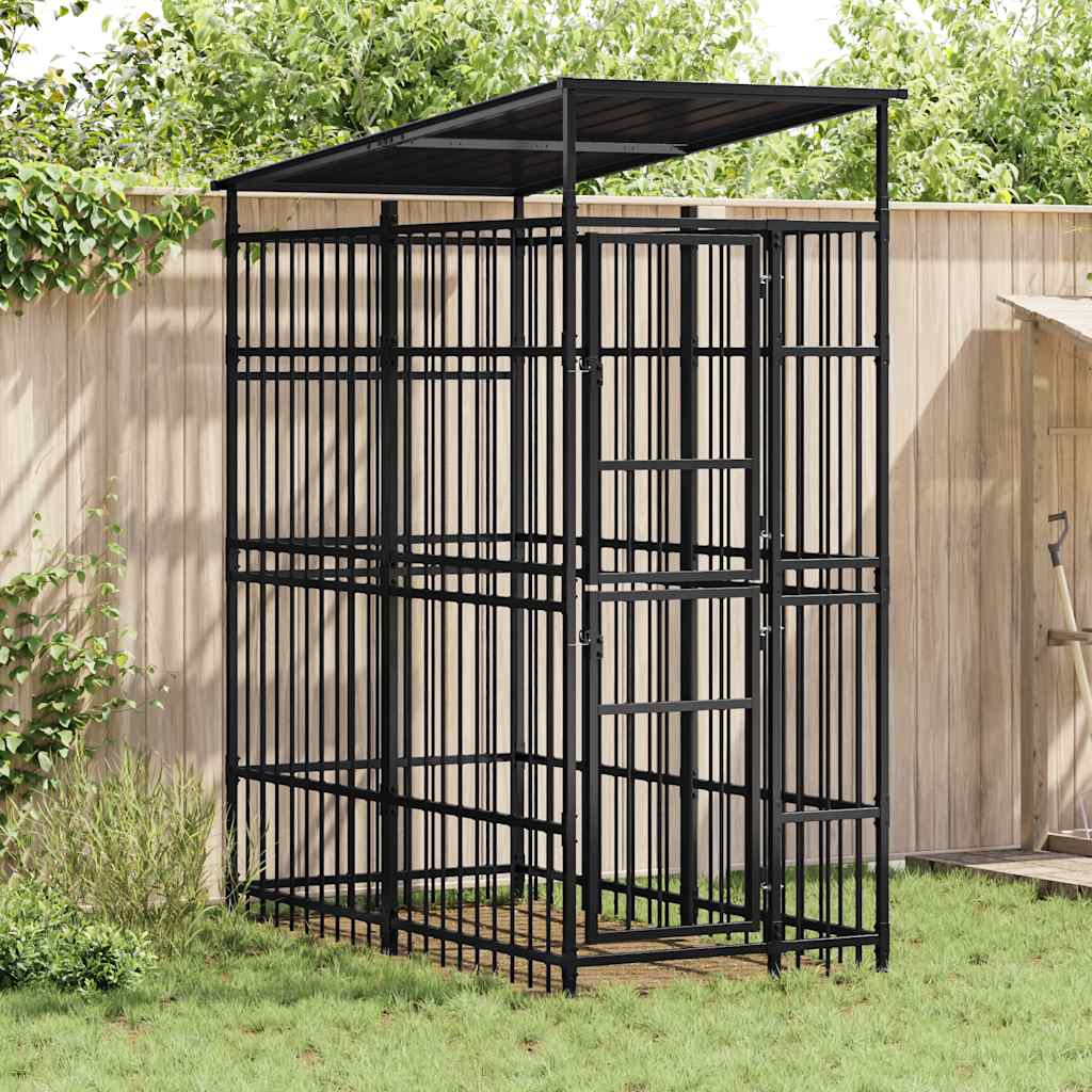 Koiran Ulkohäkki Teräs 16,59 M²