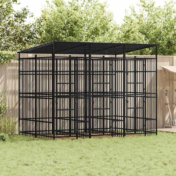 Koiran Ulkohäkki Teräs 16,59 M²